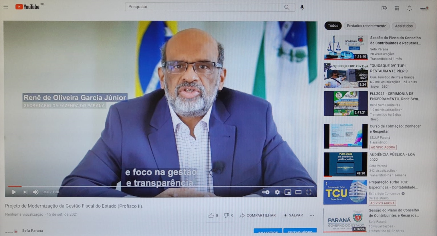 Fazenda divulga vídeos explicativos sobre a modernização da gestão fiscal do Estado