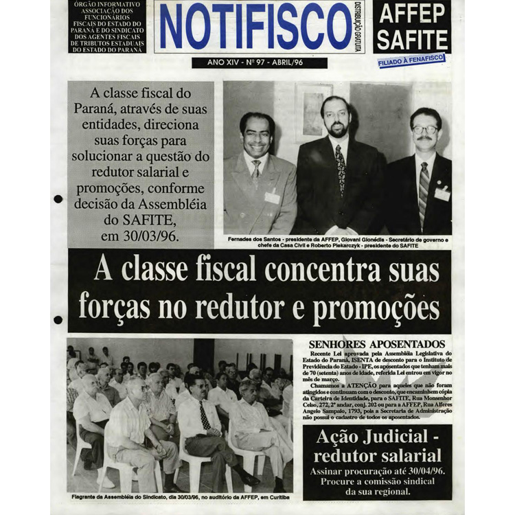 Notifisco - Edição n° 97 - Abril/1996