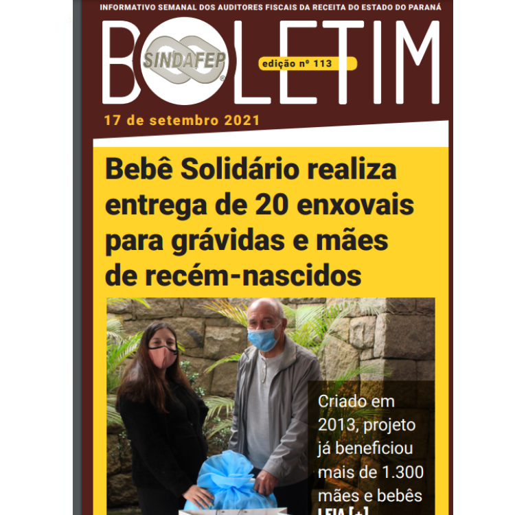 Boletim Informativo - Edição n° 113 - 17/09/2021