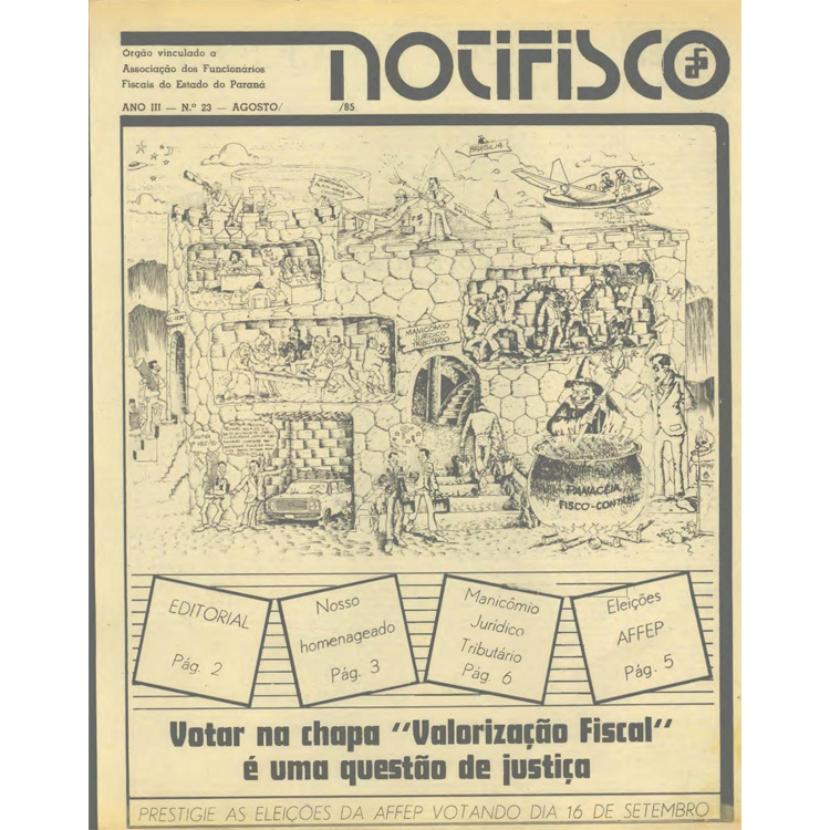 Notifisco - Edição n° 23 - Agosto/1985
