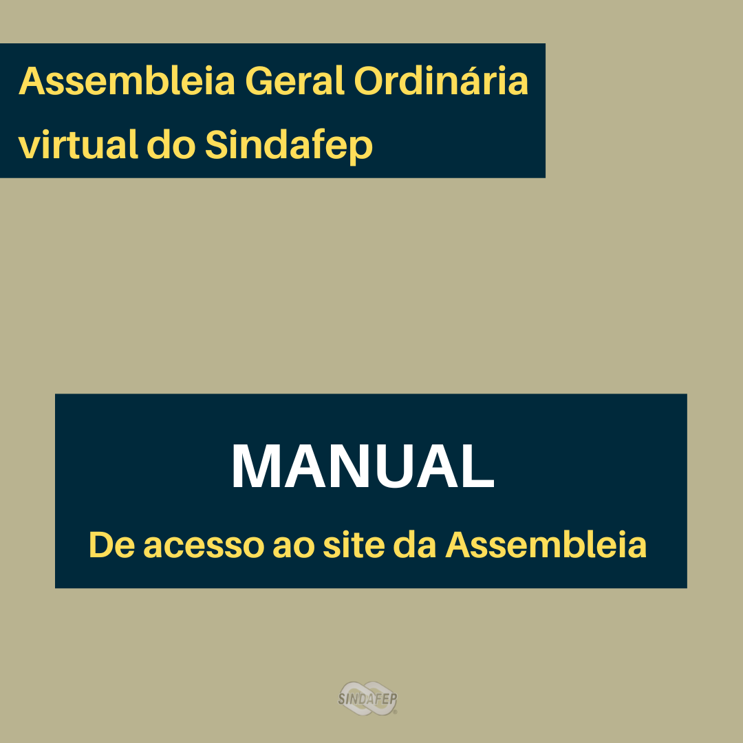 Manual de acesso ao site da Assembleia Ordinária - 06/08